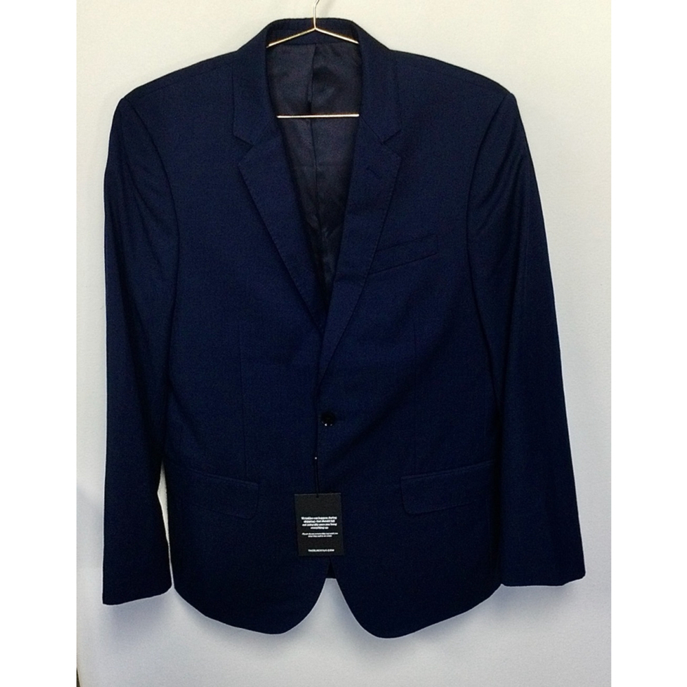 Men's The Black Tux Blazer Blue Italy tollegno‎ 1900